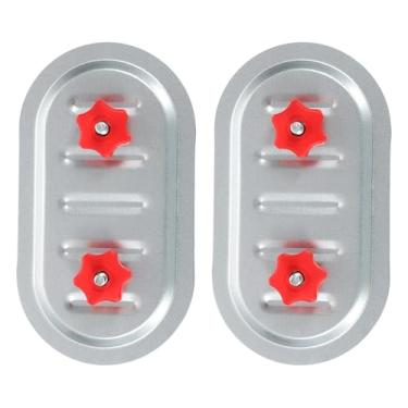 Imagem de PATIKIL 2 peças de porta de acesso de duto retangular, 20 cm x 10 cm duto quadrado manutenção porta de acesso tampa de duto galvanizado com junta de borracha puxadores ajustáveis para inspeção de