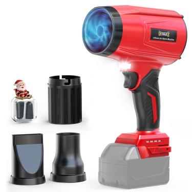 Imagem de DIYtoolifz Soprador de folhas sem fio de 800.000 RPM compatível com Milwaukee (apenas ferramenta), motor sem escova, velocidade ajustável, soprador elétrico portátil leve para carro, pátio, jardim