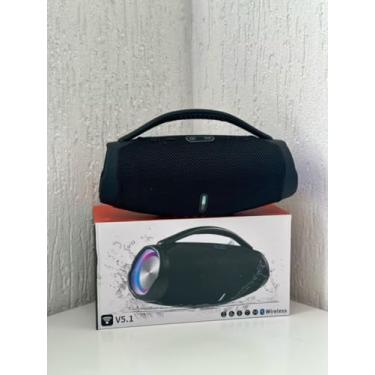 Imagem de Caixa de som led boombox 3 23cm bluetooth