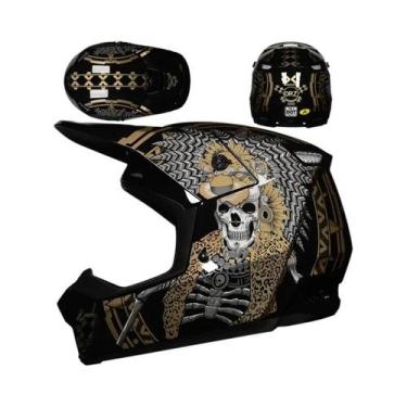 Imagem de Capacete Profissional Para Motocicleta Off-Road Para Mountain Bike DH 