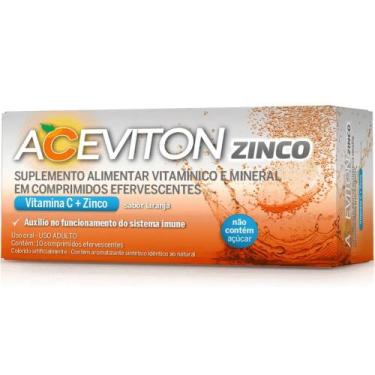 Imagem de Aceviton vitamina c e zinco 10 comprimidos efervescentes cimed