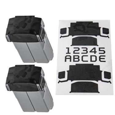 Imagem de WRAPGRADE Adesivos de pele compatíveis com duas baterias DJI Mini 5 Pro (Black Bumpy Camo)