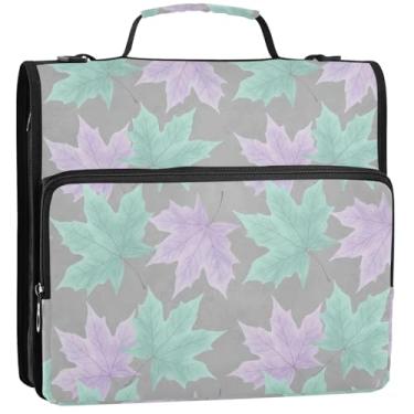 Imagem de Pasta organizadora de fichários escolares com alça de ombro, 34,5 x 31,5 x 9 cm