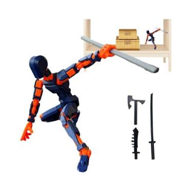 Imagem de Brinquedo De Ação Robô Transformável Portátil Para Crianças, Boneco Em