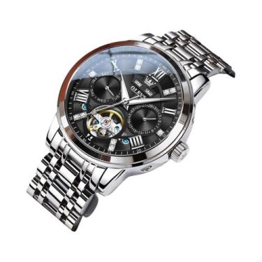 Imagem de Relógio Mecânico Automático Masculino À Prova d'Água Com Esqueleto Lum