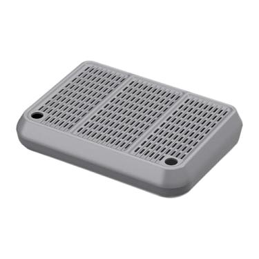 Imagem de Ioensy Tapete para caixa de areia, banquinho com pedal removível e fácil de usar para gatos, rampa para caixa de areia e acessórios para animais de, Cinza Claro