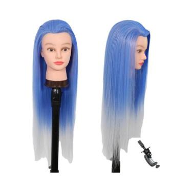 Imagem de Cabeça De Manequim De Cabelo Longo Para Treinamento De Cabeleireiro, M