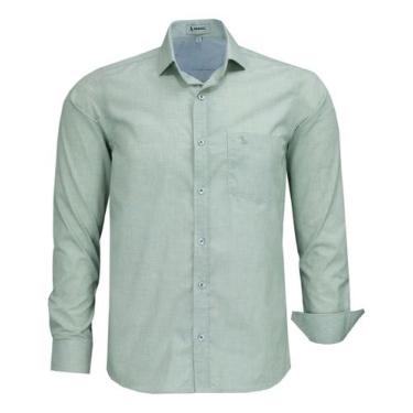 Imagem de Camisa Mescla Social Comfort Ml Com Bolso Passa Fácil 1889 - Amil, Pra