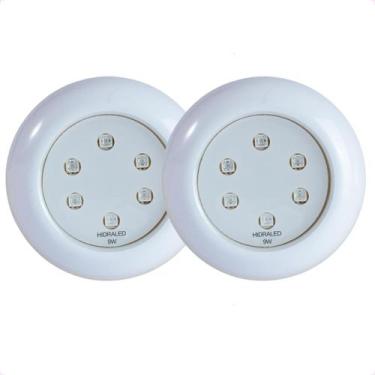 Imagem de Kit 2 Refletores Led 9w RGB ABS para Iluminação Piscina - Hidraled