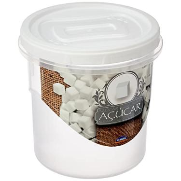 Imagem de Pote Redondo Açúca Plasútil Branco 1.8 L