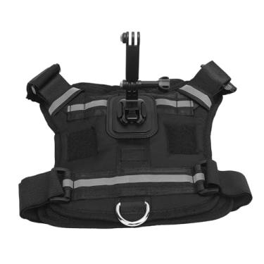 Imagem de Generic Suporte para Câmera de Ação Com Alça Torácica para Cães Construção Em Nylon e Plástico Compatibilidade Universal Com Câmera Colete para Cães Suporte para de Ação para Correr, Pular ou Filmar