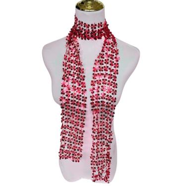 Imagem de Cachecol Feminino Floral com Lantejoulas Brilhantes 5 Cores