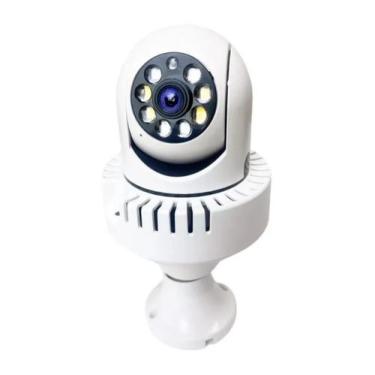 Imagem de Câmera Segurança Ip Wifi 360 Lâmpada Full HD 1080 Detector Fumaça Jort