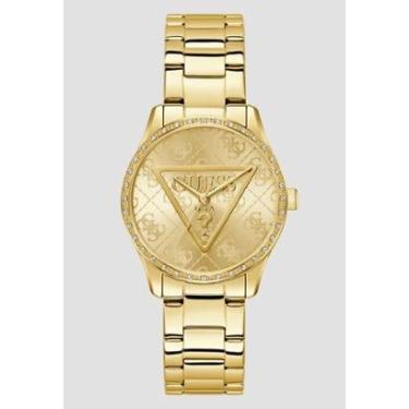 Imagem de Relógio Redondo Analógico Logo Dourado-Feminino