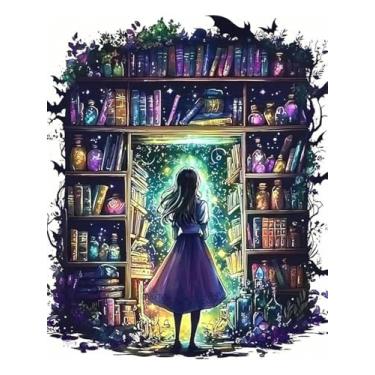 Imagem de AIBOERL Kits de arte de diamante para adultos, kits de pintura de diamante 5D para adultos iniciantes, faça você mesmo com broca redonda completa com pontos de diamante, kits de arte para adultos