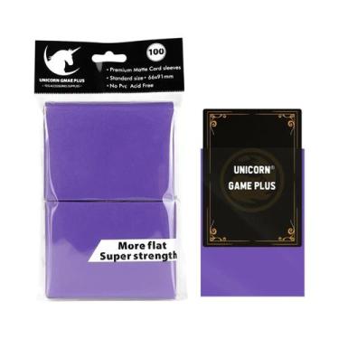 Imagem de Protetores De Cartas TCG Foscos Tamanho Padrão 100 Unidades 66x91mm Pa