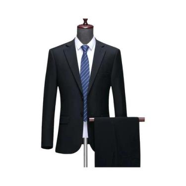 Imagem de Terno Formal Slim-fit Casual De Negócios Para Homens Tamanho plus S-8X
