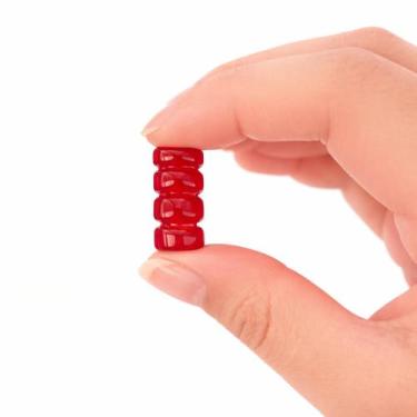 Imagem de Unidade Firma em Murano Frisada 22mm Guias  Escolha a Cor Cor:Vermelho