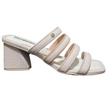 Imagem de Tamanco Comfortflex Feminino - Creme