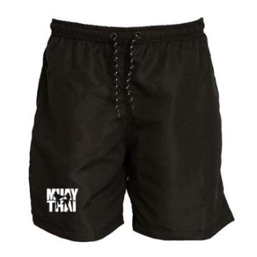 Imagem de Short Masculino Tactel Muay Thai Treino Academia Conforto-Masculino