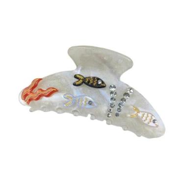 Imagem de Grande Presilha De Cabelo Série Marinha Com Diamantes, Estrela-do-mar 