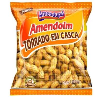 Imagem de Amendoim Torrado com Casca Amendupã Pacote de 1 kg - Santa helena, Ame