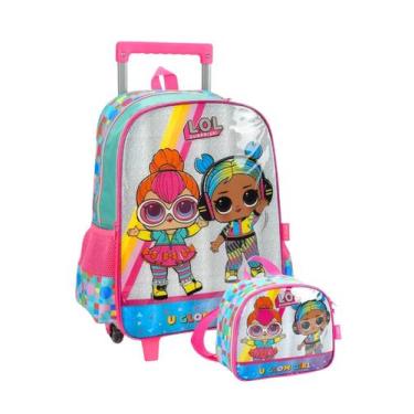 Imagem de Kit Escolar Lol Surprise Mochila Rodas + Lancheira Térmica - Luxcel