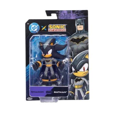 Imagem de Boneco Articulado Shadow Batman De 12cm - Sonic Warner