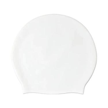 Imagem de Touca De Natação De Silicone Extra Grande Para Adultos Com Cabelos Lon