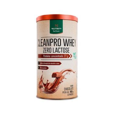 Imagem de CleanPro Whey Chocolate Sem Lactose Nutrify 450g