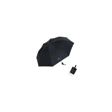 Imagem de Guarda Chuva Solar Umbrella UV 2 Em 1 De Três Dobras, Preto