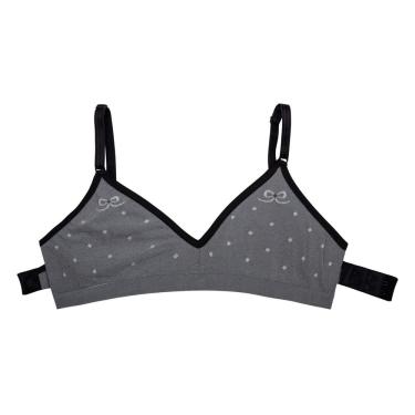 Imagem de Sutiã top delrio em jacquard poás sem costura 4093