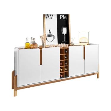 Imagem de Buffet Lizz 1,90 Branco/Cedro - Casa D, Branco