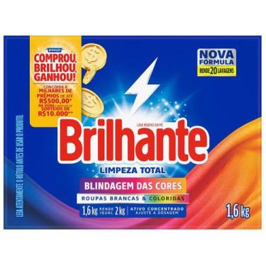 Imagem de Sabão em Pó Brilhante Limpeza Total Blindagem das  - Cores Original 1,