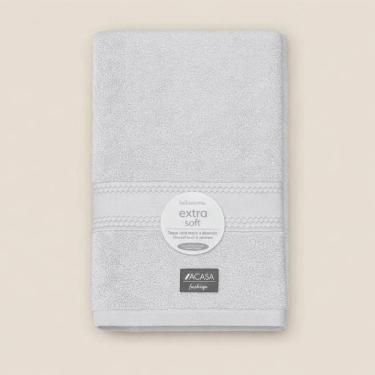 Imagem de Toalha de Rosto Amy 100% Algodão Cinza 48x80cm A\CASA Soft