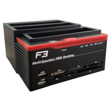 Imagem de Dock Station Para 2 Hds Sata + 1 Hd Ide, 2.5 Polegadas, 3.5 Polegadas, USB 3.0 - Jc-doc893u3 F3