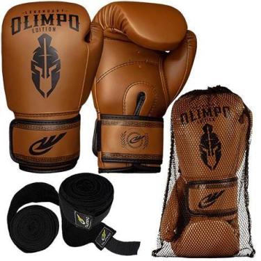 Imagem de Kit Luva Boxe Muay Thai Bandagem 5 Metros Olimpo Legendary - Olimpo Es