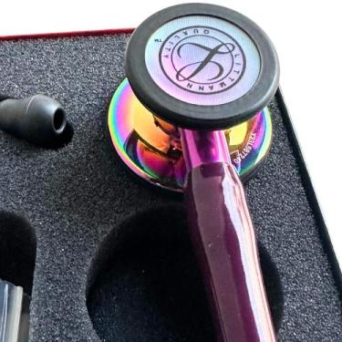 Imagem de Estetoscópio 3M Littmann Cardiology IV Cores Variadas, Roxo Rainbow 62