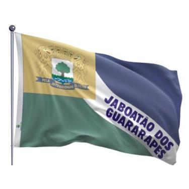 Imagem de Bandeira do Município de Jaboatão do Guararapes Uma Face Estampada Tam