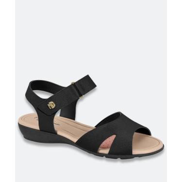 Imagem de Sandália Feminina Rasteira Modare 7127262 Preto, 37, Preto
