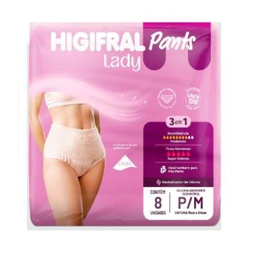 Imagem de Roupa Íntima Desc Higifral Pants Lady Tam P/M 8Un - Eurofral