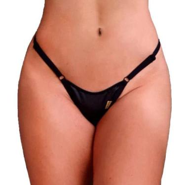 Imagem de Calcinha Fio Dental Dócil Em Cirrê com Regulagem - Lingerie Sensualle,
