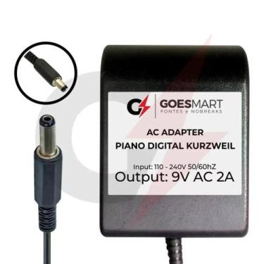 Imagem de Fonte Ac 9V 2A Teclado E Piano Digital Kurzweil Pcx1 - Goesmart