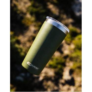 Imagem de Copo Térmico 570ml Verde Inox Com Tampa Viagem - NTK - Nautika