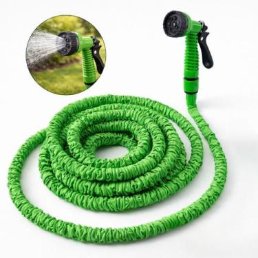 Imagem de Mangueira Extensível 30m com Esguicho 7 Jatos  Retrátil, Leve e Resist