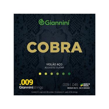 Imagem de Encordoamento Para Violao Cobra Aco .009 Bronze Geewak