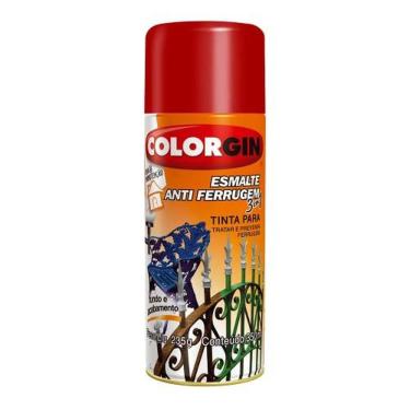 Imagem de Spray Antiferrugem 3 Em 1 Vermelho - Colorgin Para Ferro E Metal 2035