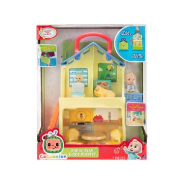 Imagem de Playset Cocomelon Pop N Play House Candide - 7 Peças