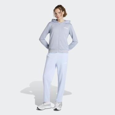 Imagem de Conjunto Agasalho Adidas Linear Ts Feminino, Cinza, G