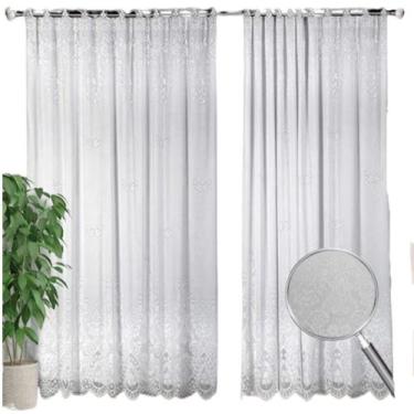 Imagem de Cortina Renda Com Forro Sala Quarto 3,50Largx 2,20 Alt - Interlar, Bra
